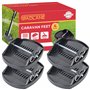 GADLANE Lot de 4 patins robustes pour cric de caravane - Idéal pour stabiliser et empêcher les pieds de la caravane de s'enfonce