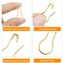 Jinlaili 100 Pièces Épingles de Sécurité en Forme de Gourde, Ampoule Broches Calebasse Or, Goupilles en Métal avec Boîte de Rang