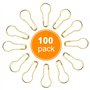 Jinlaili 100 Pièces Épingles de Sécurité en Forme de Gourde, Ampoule Broches Calebasse Or, Goupilles en Métal avec Boîte de Rang