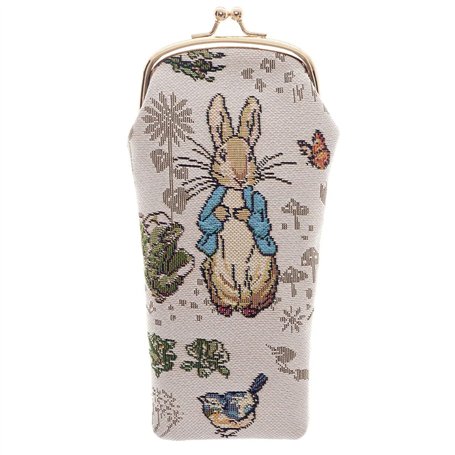 Signare Étui à lunettes en tapisserie pour femme - Motif Peter Rabbit