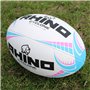 Rhino Ballon de Rugby Cyclone Blanc/Bleu Clair/Rose Taille 4