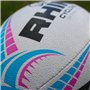 Rhino Ballon de Rugby Cyclone Blanc/Bleu Clair/Rose Taille 4