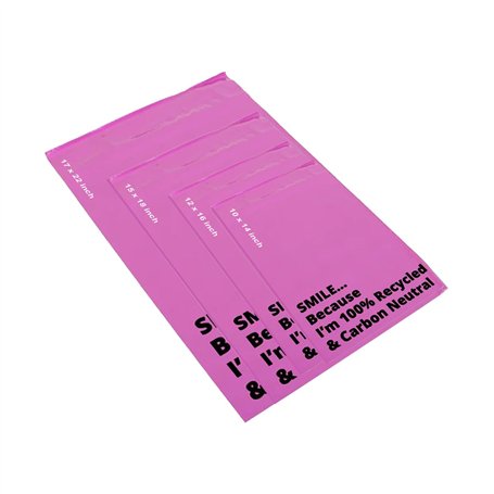 Lot de 100 Enveloppes Pochettes d'Expédition Roses pour Vêtements