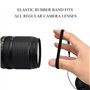 Vesaneae 5 Pièces Dragonne Appareil Photo Poignet, Cache Objectif Universel, Bouchons D'objectif élastiques, Lanière Élastique A