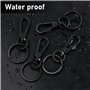 Vesaneae 20 Set Mousqueton Porte Clé, 25mm Porte Clés avec Anneau, Mousqueton Crochet Pivotant, Fermoir Mousqueton Rotatif pour