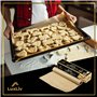 LuxLiv® Rouleau de papier sulfurisé marron non blanchi de 50 m de long pour la pâtisserie, le pain au levain, le pain au levain,