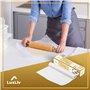 LuxLiv® Rouleau de papier sulfurisé blanc 300 mm (30 cm) x 164 ft (50 m) pour la cuisson, accessoires pour pain au levain, roule