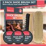 2 brosses à cirage pour chaussures + 3 cirages po
