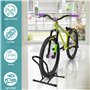 Belle Vous Range Velo Noir - pour Roues de Vélo de 8-11 cm - Parking Velo Mobile pour Vélos Route et Montagne - Support Velo Sol