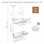 BELLE VOUS Support de Douche Suspendu en Acier Inoxydable - Etagere Porte Savon Antirouille a Suspendre - Panier Rangement Salle