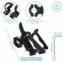 Belle Vous Porte Bidon Ajustable pour Vélo - Support avec Rotation à 360 Degrés - Porte Gourde de Velo Route VTT ou Moto - Peut