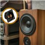 Wisebom Bornier Haut Parleur, 4pcs 2 Voies Bornier Enceinte Accessoires Enceinte Terminal Binding Post pour Subwoofer Box Tower