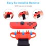 JoyHood 2 Pack Bandes de Poignet pour le Jeu de Danse 2022 2021 2020 2019 & Zumba Burn It Up pour Switch/Switch OLED Joy-Con, Sa