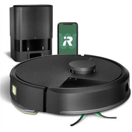 Aspirateur robot laveur - IROBOT Roomba 105 Combo + Autoempty - 2h - 7000 Pa - 400 ml - Noir