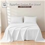 Rehan & Co Drap plat Super King Size - 100 % coton égyptien 300 fils au pouce carré - Qualité hôtelière - Uni - Respirant - 275 