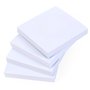 Evergreen Goods Lot de 4 blocs-notes adhésifs blancs – 100 feuilles par bloc (76 x 76 mm) – Design épuré et minimaliste pour mém