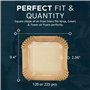 ONE Emporium Doublures pour Friteuse à Air – Feuilles de Cuisson Réutilisables et Antiadhésives, Tapis de Cuisson Compatibles av