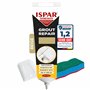 ISPAR Mortier de jointoiement beige 250 g – Enduit prêt à l'emploi pour carrelage avec spatule – Réparation des joints dans la s
