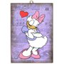 Disney Lot de 7 tableaux Mickey Minnie Mouse Doland Daisy Duck Goofy Pluto Style Vintage Série Bandes dessinées de collection Im