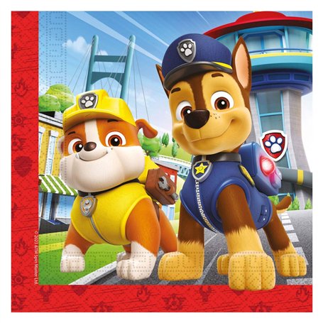 Paw Patrol Lot de 20 serviettes Rescue Heroes