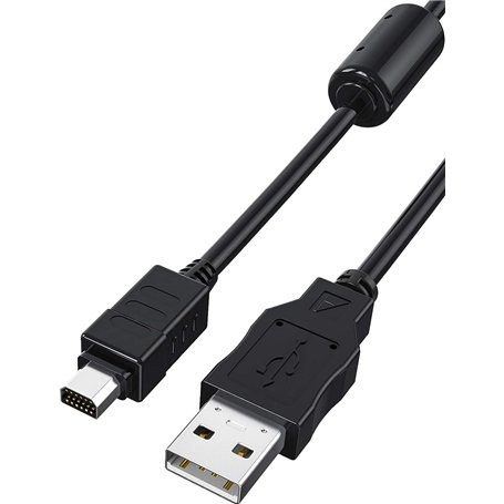 De haute qualité – Câble USB – Câble USB pour appareils photo numérique Olympus CB-USB5/CB-USB6 – Modèle compatible avec Olympus