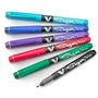Pilot V Sign Lot de 6 stylos à encre liquide avec une pointe de 2 mm d'épaisseur