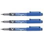Pilot V Sign Pen Lot de 3 stylos à encre liquide Pointe 2 mm Bleu