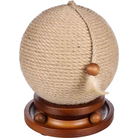 Flamingo griffoir Isabella pour Chat - Jouet à griffer pour Chat - Balla à gratter pour Chat - Circuit à balles - Corde avec Plu