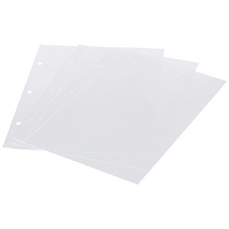 Artemio 18001005 6 Pochettes recharges pour farde de Rangement pour tampons Transparents 18001002