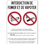 Autocollant Affichage Obligatoire - Sticker Adhésif Signalétique Laminé Plastifié Résistant à l'eau et aux UV - Interdiction Int