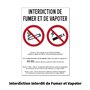 Autocollant Affichage Obligatoire - Sticker Adhésif Signalétique Laminé Plastifié Résistant à l'eau et aux UV - Interdiction Int