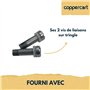 Joint de Cardan Femelle Volet Roulant – F781EN - Genouillère d’Articulation Ø12 mm Acier Nickelé – Pour Manivelle et Sortie de C
