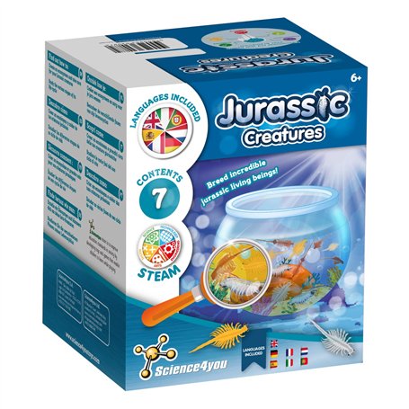 Science4you Creatures Jurassiques pour Enfants 6+ Ans - Élevez des Dragons d'eau avec ce Kit Artemias et Aquarium Jouet pour Enf