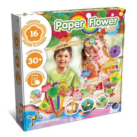 Science4you Fabrique de Fleurs en Papier pour les Enfants 6+ Ans – Fabriquez vos propres Fleurs en Papier