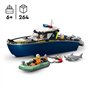LEGO City 60456 La Course-Poursuite en Bateau de Police - Jouet pour Garçon des 6 ans