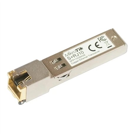 Mikrotik S+Rj10 10000Mbit/S Sfp+ Module Émetteur-Récepteur de Réseau - Modules Émetteurs-Récepteurs de Réseau (10000 MBit/S