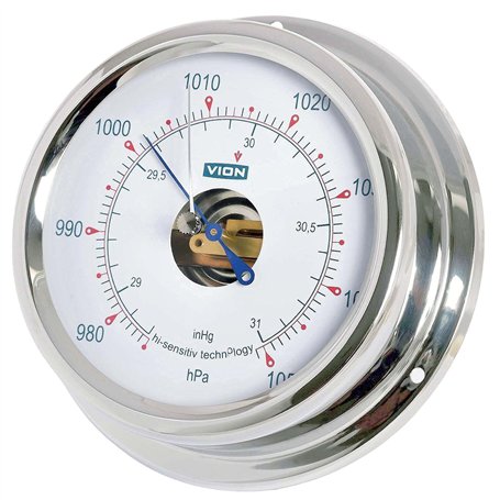 Delite A130b Vion Baromètre de bateau en acier inoxydable l x H : 150 mm x 42 mm
