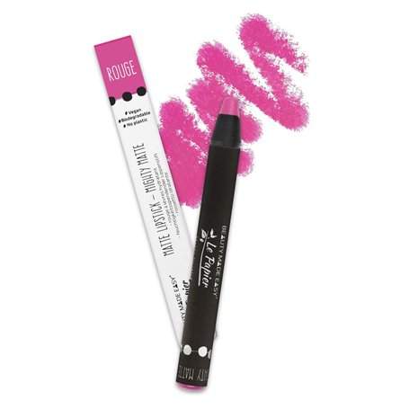Beauty Made Easy Le Papier Matte lipstick - Mighty Matte - ROUGE. Plastic Free