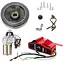 Carkio Kit de démarrage électrique pour moteur Flywheel Switch Compatible avec GX240 8HP GX270 9HP Moteur Démarreur Flywheel Key
