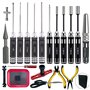 Yaohappy Kit d'Outils RC 20 en 1 - Tournevis Plat/Phillips/Hexagonaux - Clé à Roue