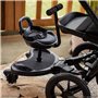 Moby-System Extension de Poussette Universelle 2 en 1 avec Siège et Roues LED, Planche Poussette Universelle, Accessoires pour P