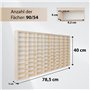 KRUZZEL Vitrine de Collection en Bois avec 80 Compartiments 78,5 x 40 cm - vitrine en Bois pour Votre Collection - vitrine d'org