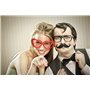 Accessoires Photo Booth Moustache 24 cm 6 pièces pour Photos