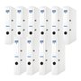 DONAU Lot de 10 Classeurs de bureau/Fins format A4 5 cm avec couverture en plastique PP/carton/blanche/Classeurs à anneaux en D
