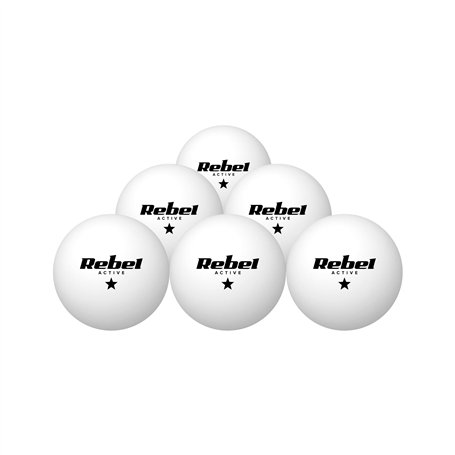 Rebel Ensemble de Balles de Tennis de Table * 6 Pièces Matériel ABS RBA-4007