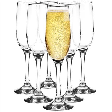 Glasmark Krosno Coupe Champagne Ensemble De 6 Coupes De Champagne Flûte À Champagne En Verre Verre À Prosecco Verre À Vin Mousse