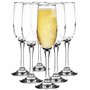 Glasmark Krosno Coupe Champagne Ensemble De 6 Coupes De Champagne Flûte À Champagne En Verre Verre À Prosecco Verre À Vin Mousse