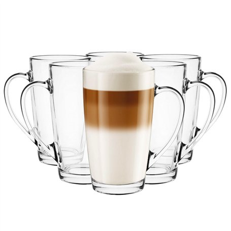 Glasmark Krosno Verre A Eau Ensemble De 6 Verres À Eau Verres À Café Verres À Thé Verres À Cappuccino 400Ml