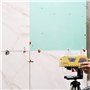 Retoo Niveau à bulle laser avec mesure du ruban 250 cm et laser croisé, échelle en acier de 16 cm, niveau à bulle laser, niveau