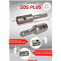 WERHE Adaptateur professionnel pour tarière adaptée à la perceuse SDS Plus Perceuse sans fil Visseuse sans fil Foreuse de pieux 